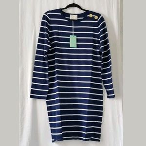 SAIL TO SABLE STRIPED SHIFT DRESS XL NWOT
